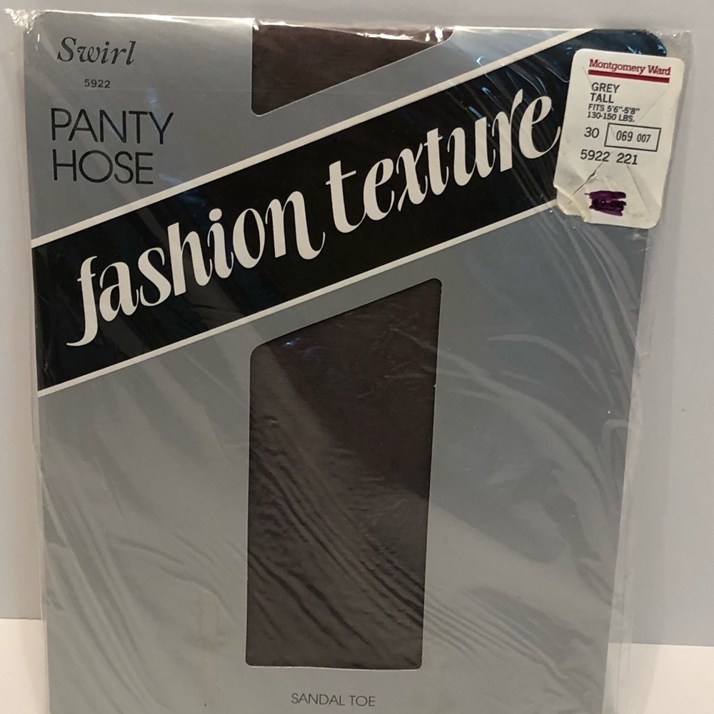 Pantyhose Swirl Fashion Texture Montgomery Ward